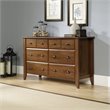 4 Piece Bedroom Set with Dresser Chest and 2 Nightstands in Oiled Oak