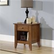 4 Piece Bedroom Set with Dresser Chest and 2 Nightstands in Oiled Oak