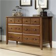 4 Piece Bedroom Set with Dresser Chest and 2 Nightstands in Oiled Oak