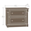 2 Piece Office Set with Computer Desk and File Cabinet in Cherry