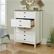 Home Square 2 Piece Bedroom Set with Dresser and Chest in Soft White