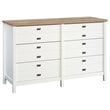 Home Square 2 Piece Bedroom Set with Dresser and Chest in Soft White