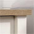 Home Square 3 Piece Bedroom Set with Dresser Chest and Nightstand in Soft White