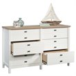 Home Square 3 Piece Bedroom Set with Dresser Chest and Nightstand in Soft White