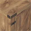 Farmhouse Fireplace TV Stand with Coffee Table and 2 End Tables Set in Barnwood