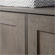 2 Piece Mid Century Bookcase and Craft Table Set in Mystic Oak