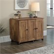 2 Piece Mid Century Bookcase and Craft Table Set in Vintage Oak