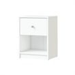 3 Piece Modern Wood Dresser and Nightstand Bedroom Set in White