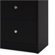 3 Pieces Modern Engineered Wood Dresser and Nightstands Bedroom Set in Black