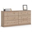 2 Piece Dresser and Nightstand Bedroom Set in Jackson Hickory