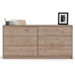 2 Piece Dresser and Nightstand Bedroom Set in Jackson Hickory