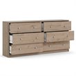 2 Piece Dresser and Nightstand Bedroom Set in Jackson Hickory