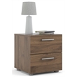 Home Square 2 Piece Bedroom Set with Dresser and Nightstand in Walnut