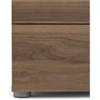 Home Square 3 Piece Bedroom Set with 1 Dresser and 2 Nightstands in Walnut