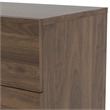 Home Square 3 Piece Bedroom Set with 1 Dresser and 2 Nightstands in Walnut