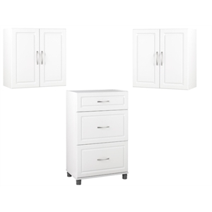 home square 3 piece bedroom set with 2 wall cabinets and 24