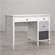 Home Square 2 Piece Kids Bedroom Set with Desk and 6 Drawer Changing Table