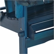 Home Square 2 Piece Patio Set with 2 Acacia Adirondack Chair in Navy Blue