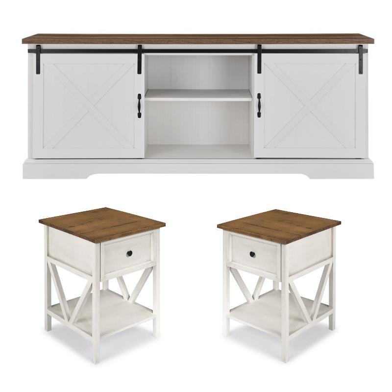 Home Square 3 Piece Living Room Set with 70