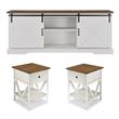 Home Square 3 Piece Living Room Set with 70