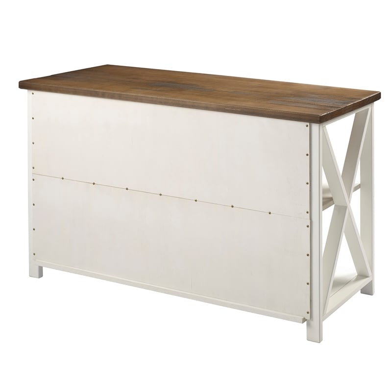 Home Square 3 Piece Living Room Set with 2 TV Stands and Coffee Table in White