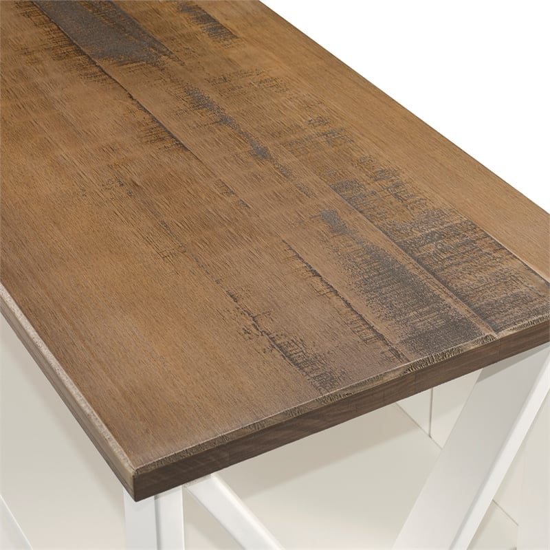 Home Square 4 Piece Living Room Set with Console Coffee Table and 2 End Tables