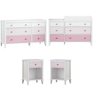 home square kids bedroom set with 6 drawer dresser and changing table