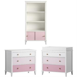 home square set with storage organizer and 2 dressers