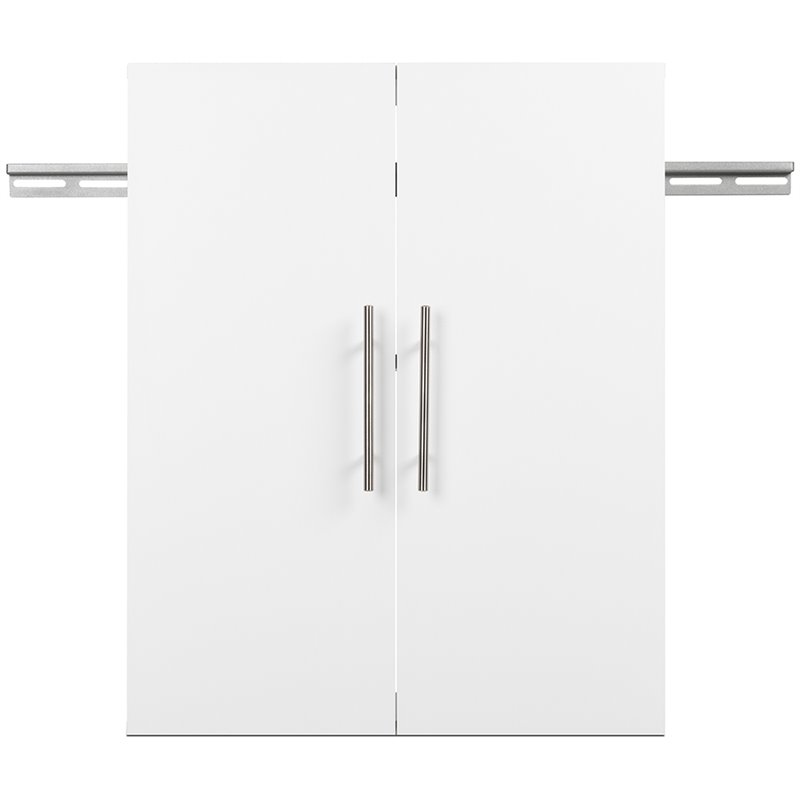 Home Square 2 Piece Wall Mounted Garage Cabinet Set in White