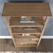 Home Square 5 Shelf Wood Bookcase Set in Reclaimed Pine (Set of 2)