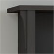 Home Square 5 Shelf Wood Bookcase Set in Vintage Black (Set of 2)