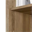 Home Square 5 Shelf Engineered Wood Bookcase Set in Reclaimed Pine (Set of 2)