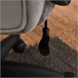 Home Square 2 Piece Velvet Seat Executive Office Chair Set in Gray