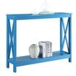 Home Square 2 Piece Wood Console Table Set in Blue