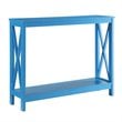 Home Square 2 Piece Wood Console Table Set in Blue