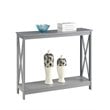Home Square 2 Piece Wood Console Table Set in Gray