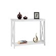 Home Square 2 Piece Wood Console Table Set in White