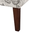 Home Square 2 Piece Butterfly Upholstered Wood Slipper Chair Set in Gray