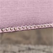 Home Square 2 Piece Leighton Fabric Home Office Chair Set in Lilac Purple