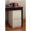 Home Square 2 Piece Deep Metal Mobile Pedestal 2-Drawer File/File Set in Beige