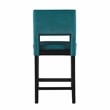 Home Square 2 Piece Wood Counter Stool Set in Agean Blue