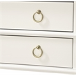 Home Square 2-Drawer Tray Top Wood Nightstand Set in White (Set of 2)