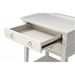Home Square 2-Drawer Tray Top Wood Nightstand Set in White (Set of 2)