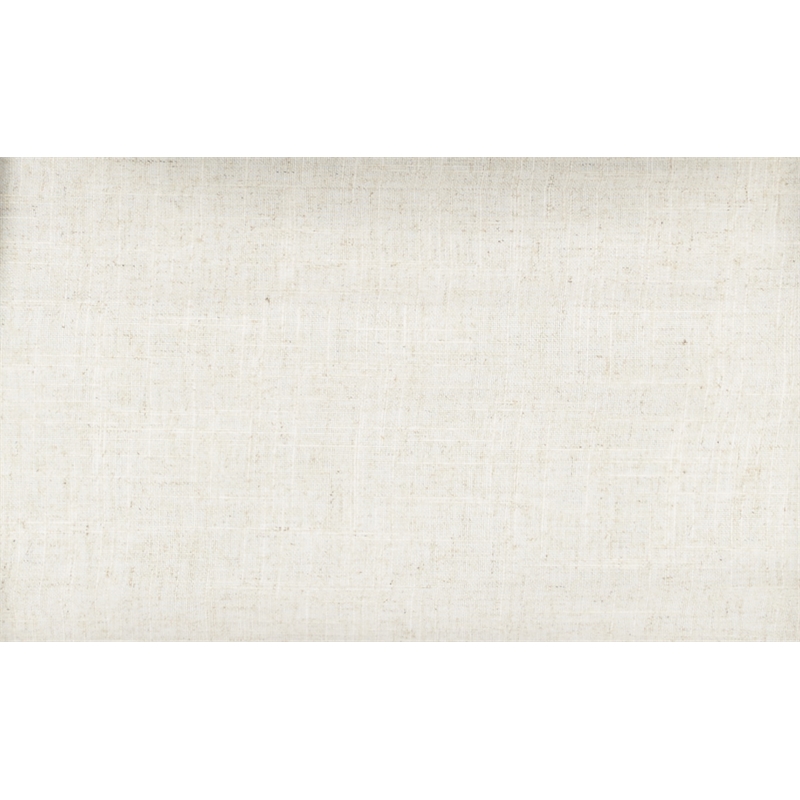 Home Square 2 Piece Brushed Frame Oval Back Linen Chair Set in Beige