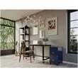 Home Square 2 Drawer Mobile Filing Cabinet Set in Navy (Set of 2)