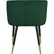 Home Square 2 Piece Upholstery Velvet Dining Chair Set in Green