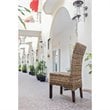 Home Square 2 Piece Arizona Woven Abaca Dining Chair Set in Brown