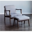 Home Square 2 Piece Slate Wood Lounge Chair Set in Brown-Gray