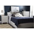 Home Square 3 Drawer Wood Nightstand Set in Pure White (Set of 2)