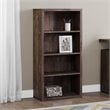 Home Square 4 Adjustable Shelves Wood Bookcase Set in Brown (Set of 2)